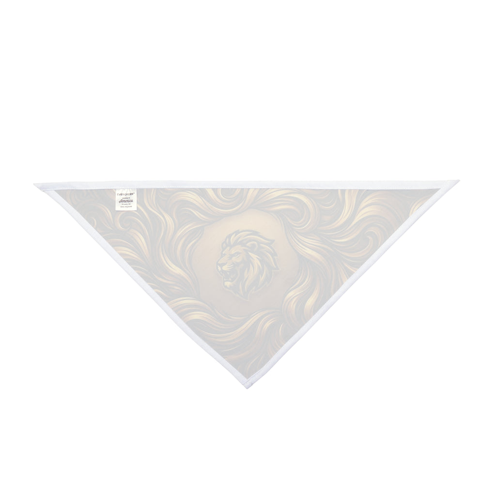 Lion Pet Bandana — Golden Regal Dog & Cat Accessory