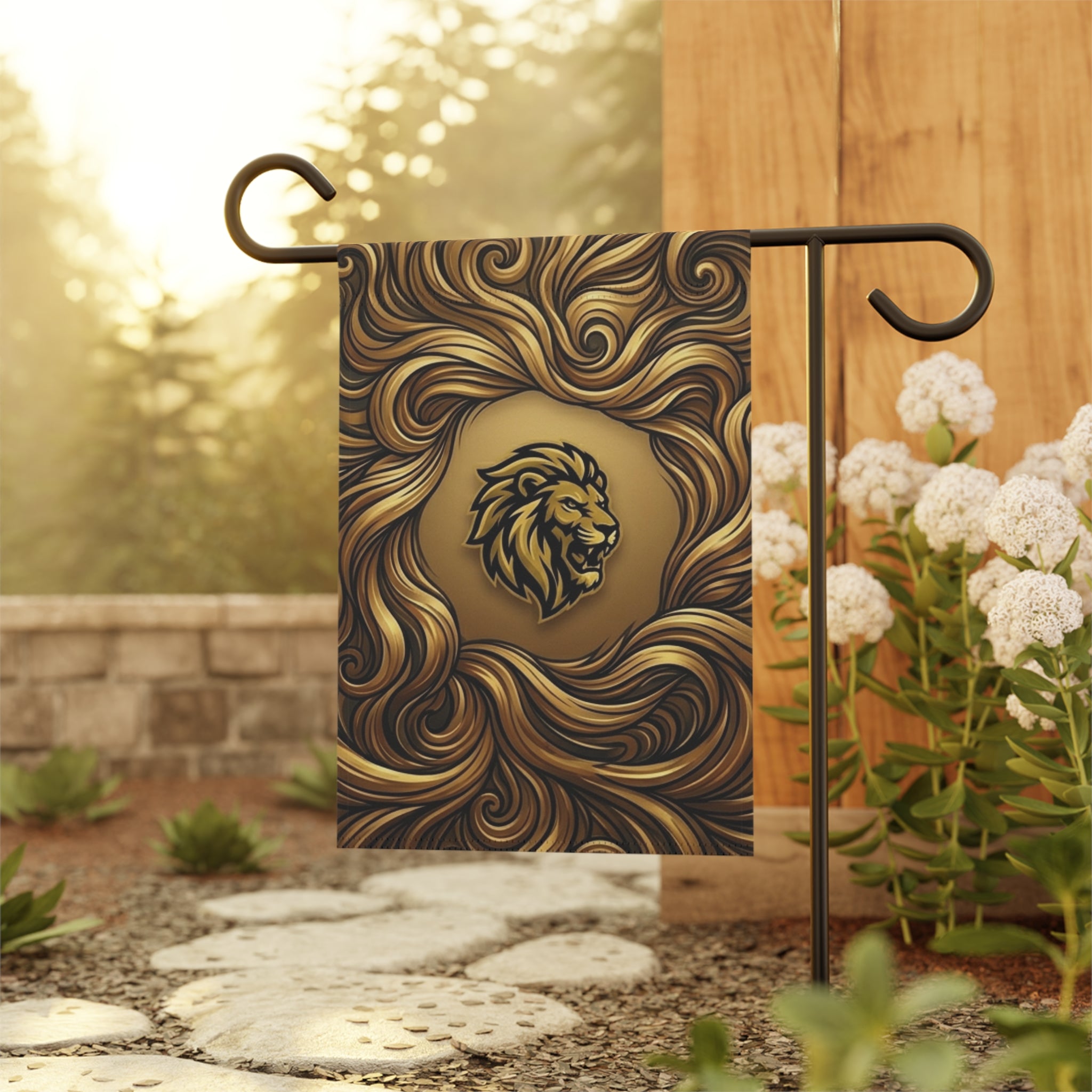 Lion Mane Garden Flag — Decorative House & Yard Banner