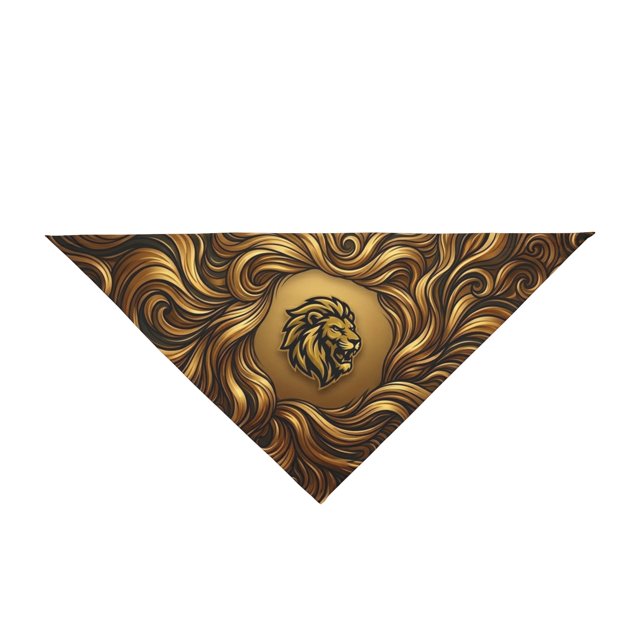 Lion Pet Bandana — Golden Regal Dog & Cat Accessory