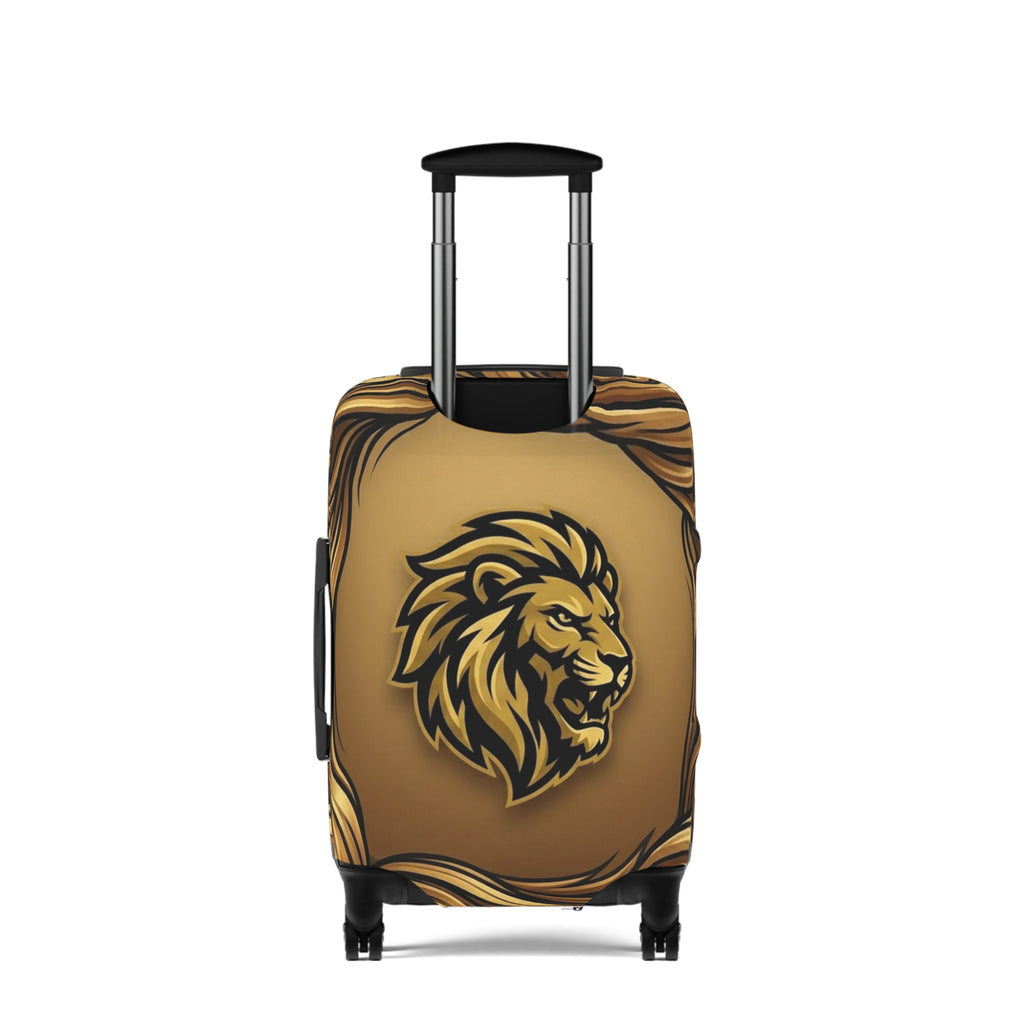 LionLuggage Cover — Gold Roaring Travel Protector