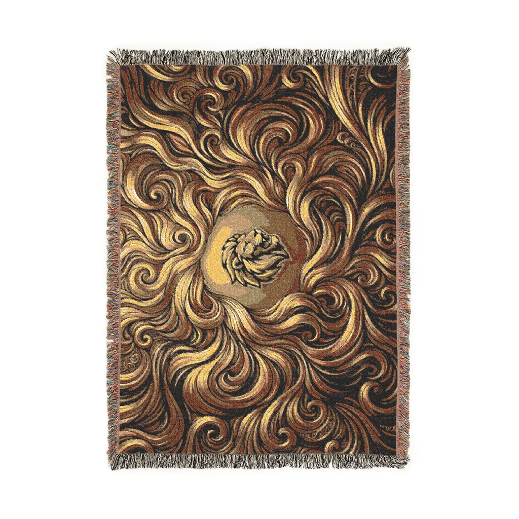 Woven Lion Blanket