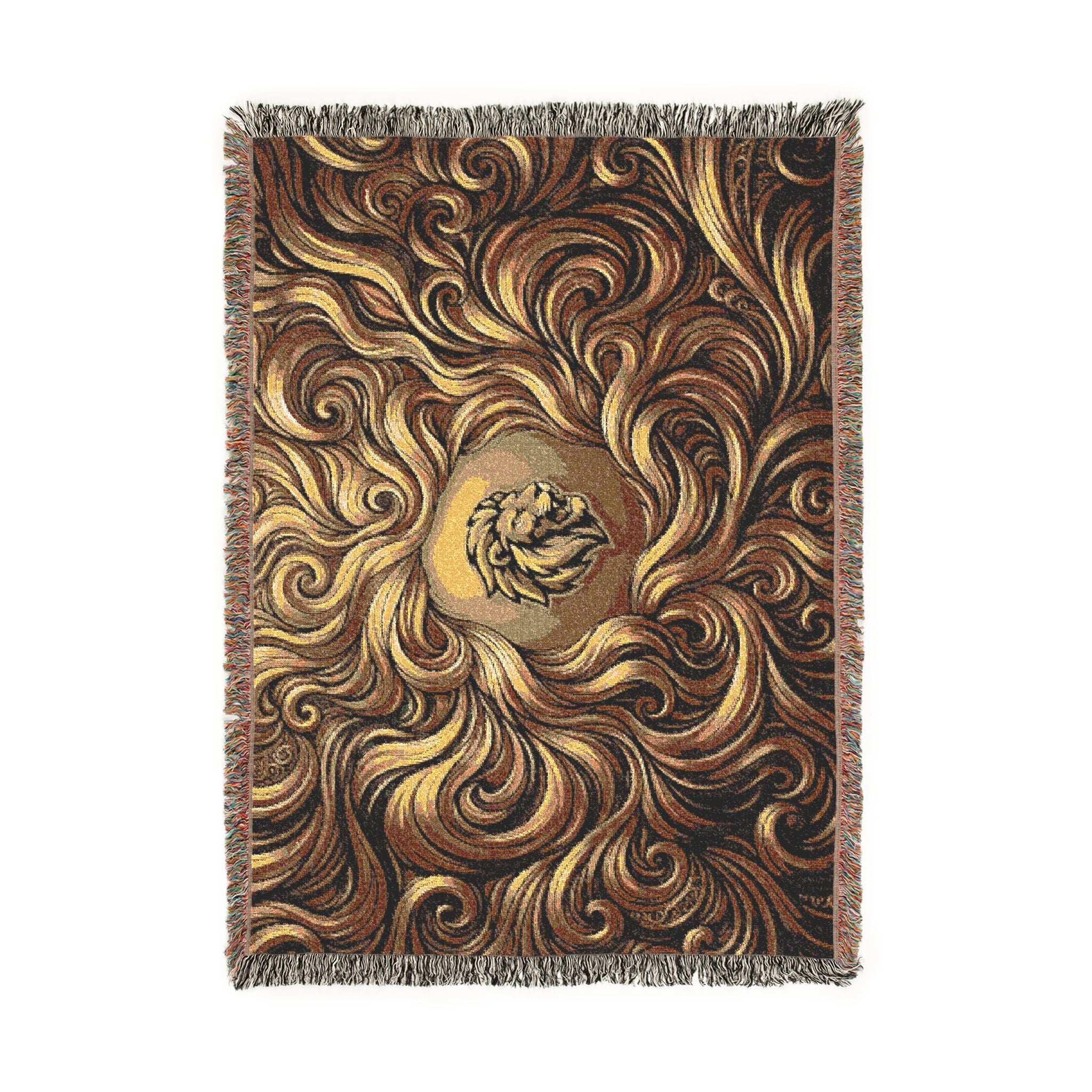 Woven Lion Blanket