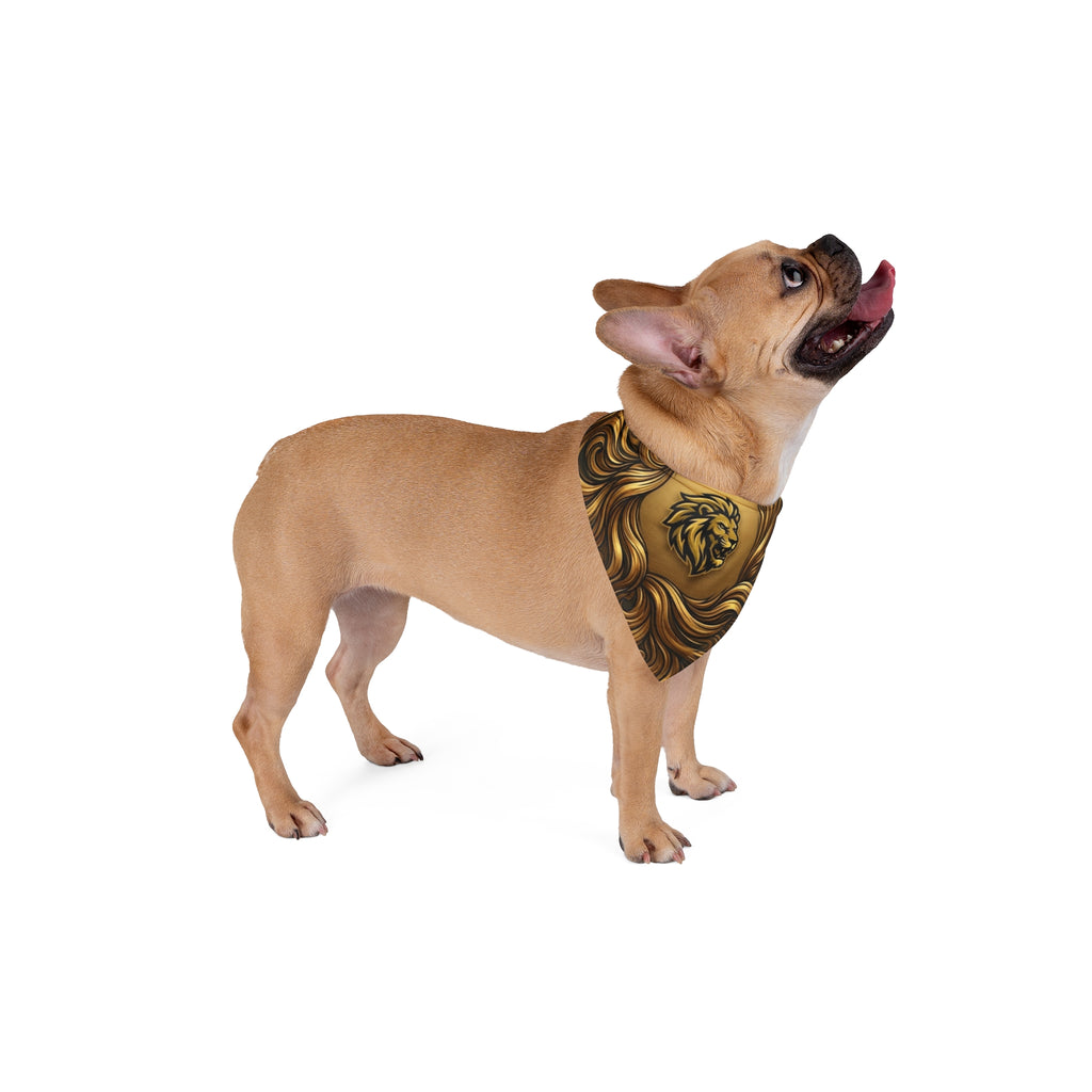Lion Pet Bandana — Golden Regal Dog & Cat Accessory