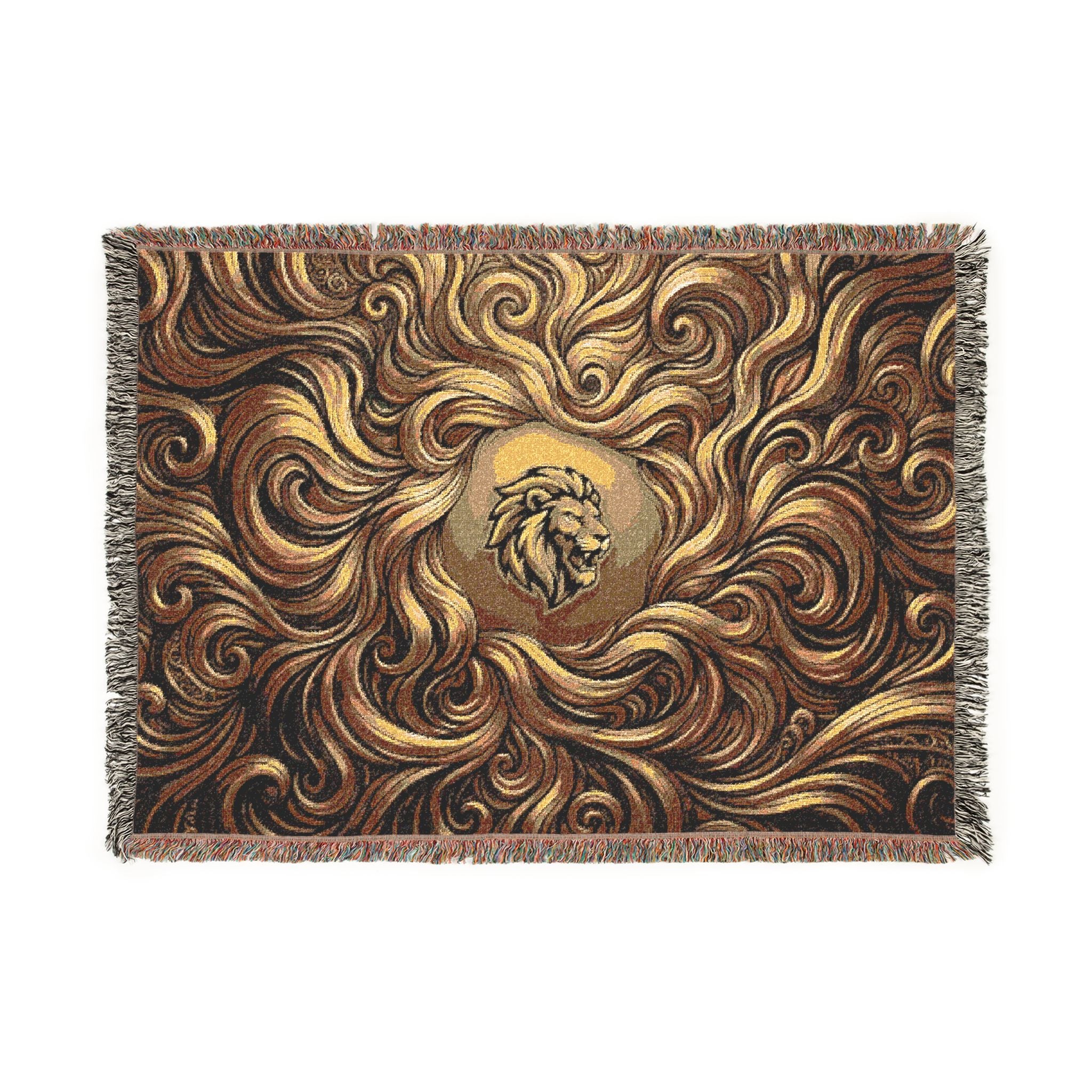 Woven Lion Blanket