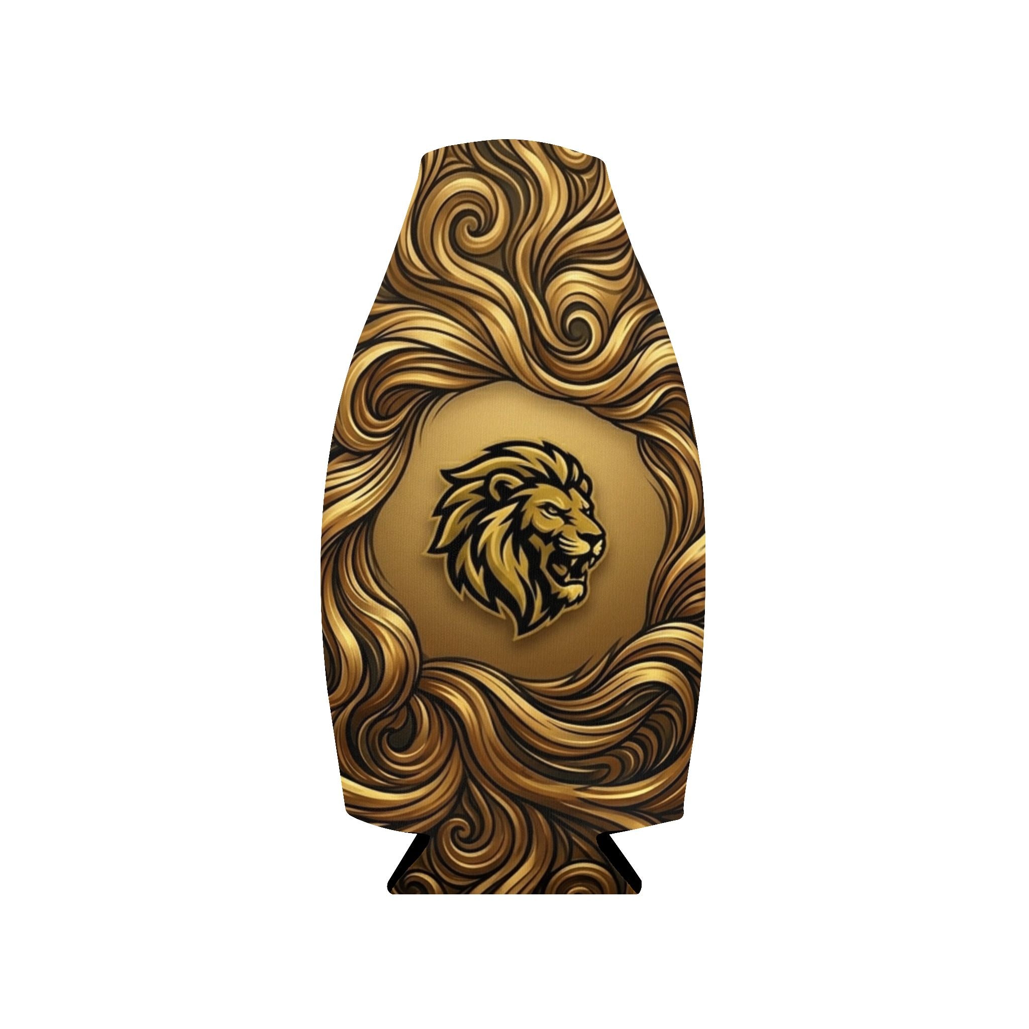 Lion Swirl Zip-Up Bottle Cooler Sleeve