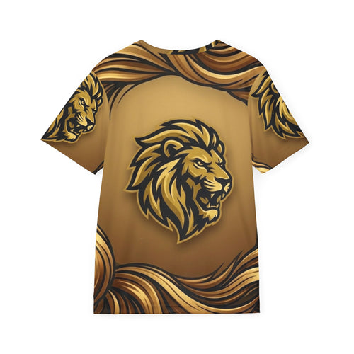 Gold Lion All-Over Print Sports Jersey